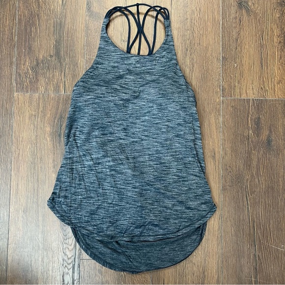 Lululemon Athletica Blue Gray Racerback Tank - Picture 1 of 5